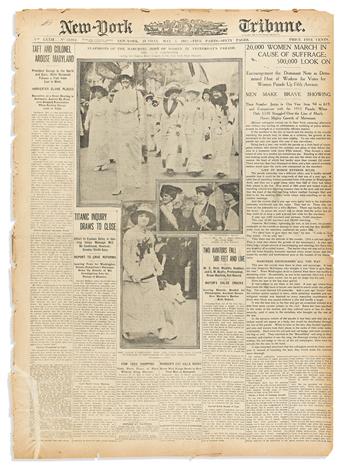 Women’s Political Union, Third Annual Suffrage Parade. Contemporary Illustrated Newspaper Report.